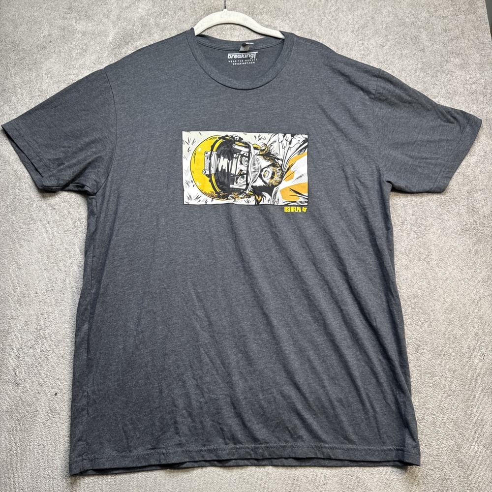 Aaron Rodgers Green Bay Packers Graphic T Shirt‎ BreakingT Gray Men's XL